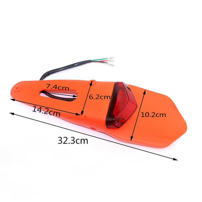

moto indicator ATV Off-road dirt pit bike motocross fender motorbike LED scooter brake light with mudguard motorcycle tail light