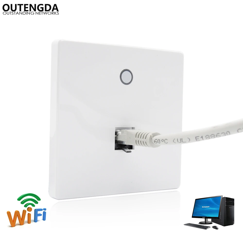 Dual Band IEEE 802.11ac 2.4GHz/5GHz In-wall Wireless Wi-Fi Access Point Socket Wifi AP Router 750Mbps