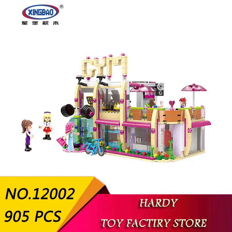 

Xingbao 12002 905 PCS Girls Series Campus Fitness Club Children Assemble Particle Toys Blocks