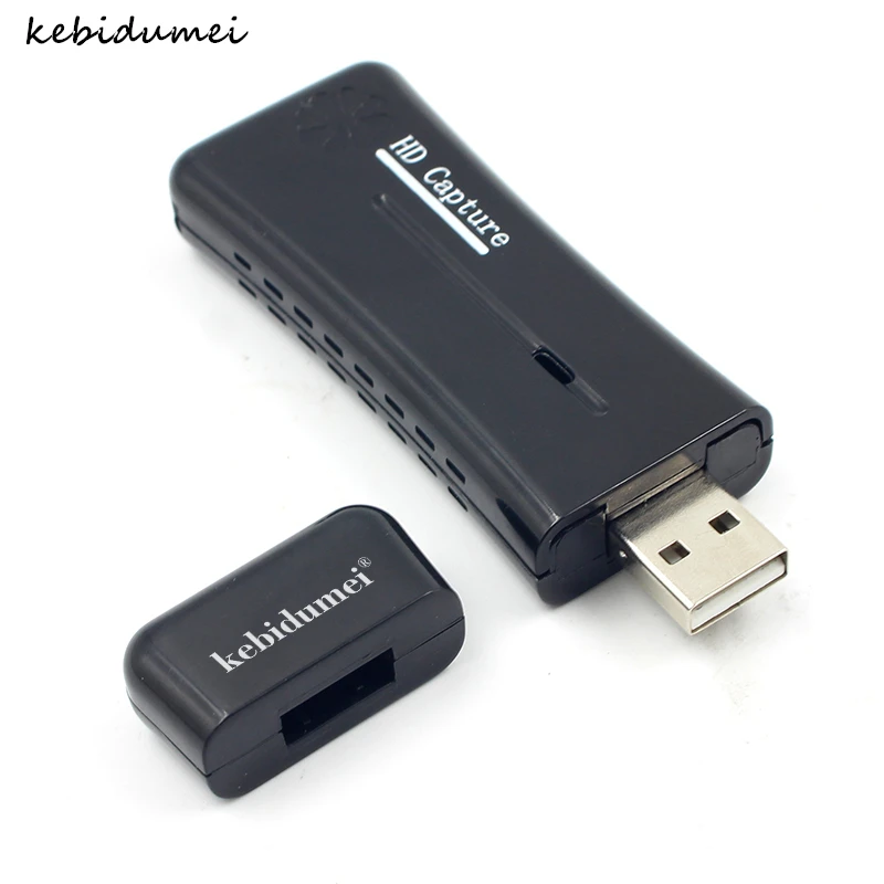 Kebidumei HDMI Карта видеозахвата USB 2,0 порт HD 1 способ HDMI 1080P мини-карта захвата видео для компьютера Windows XP