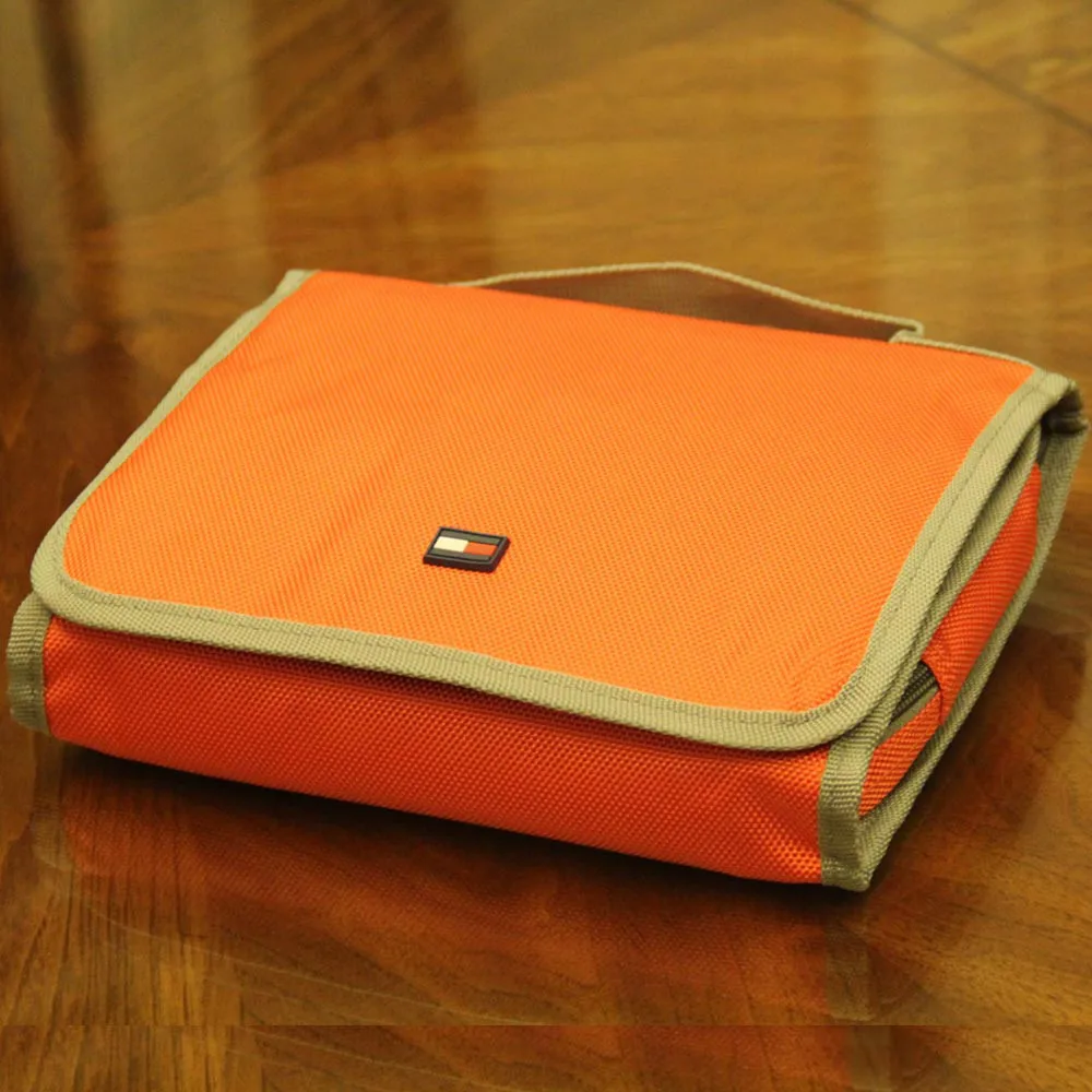 Tri fold travel toiletry bag Cosmetic wash bag Toilet roll for men