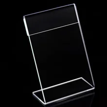 Держатель для карт, настольная этикетка, рамка для карт, прозрачная l-образная настольная вывеска, ценник, этикетка, витрина, офисные принадлежности