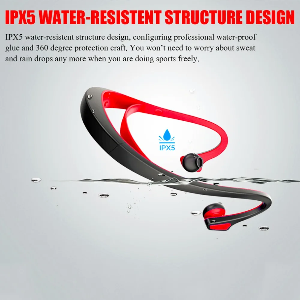 

BW1 Professional Mobile Phone Earphone Bluetooth 4.1 Waterproof Earphone For Android Unique Back Hanging Structure Design