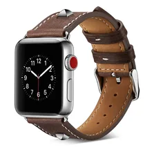 Leather Strap for Apple Watch Strap 44mm 42mm 38mm 40mm Straps Nylon Series 4 3 2 1 Bands Bracelet for iWatch 4 Bands 44mm Band