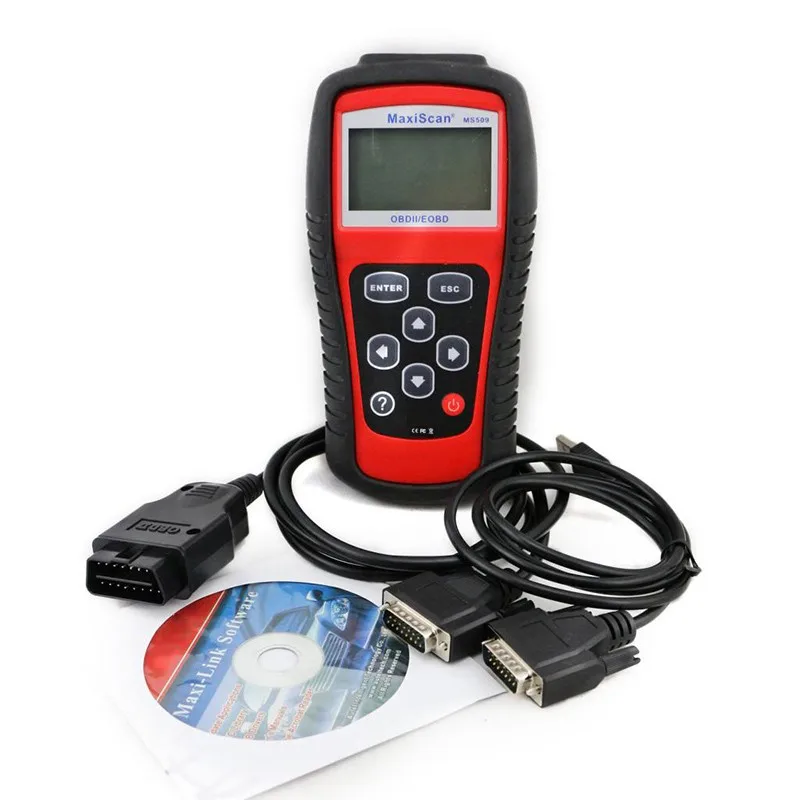 10 шт./лот автомобильный считыватель кода AUTEL MS509 OBDII OBD Авто OBD2 сканер Maxiscan MS 509