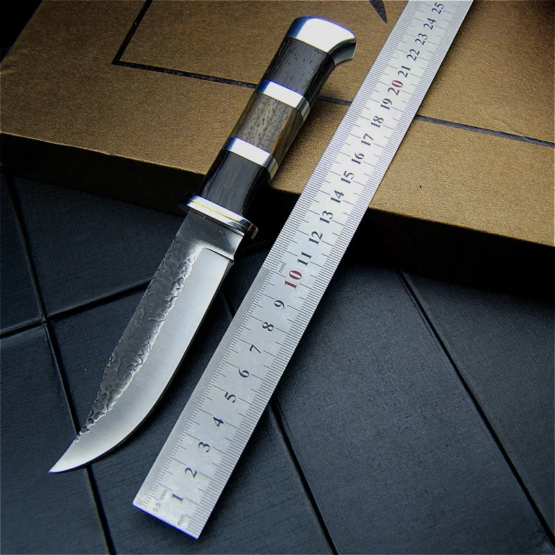 Стрейчевый нож из углеродистой стали EVERRICH Three swordsman forge охотничий материала