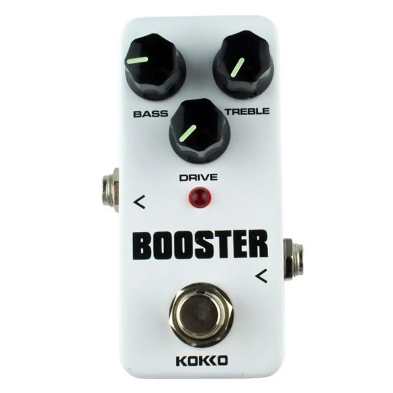 Mini Booster Pedal Portable 2 Band EQ Guitar Effect Pedal Two Segment