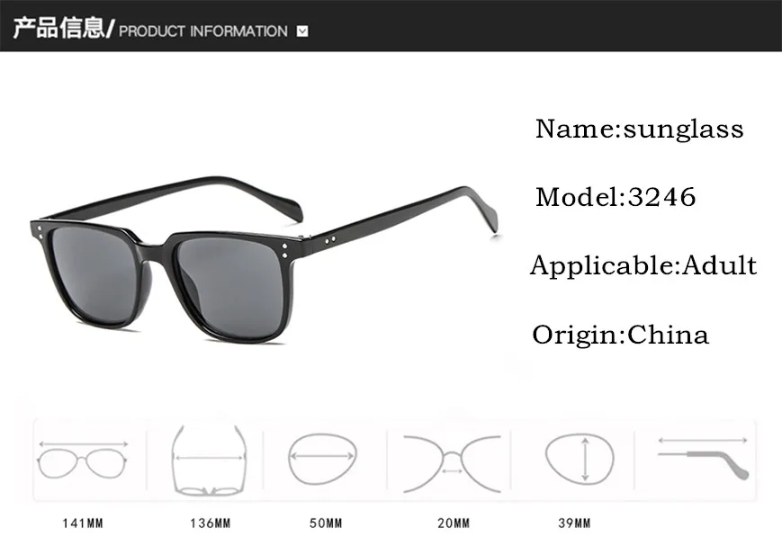 Новинка, высококачественные брендовые дизайнерские Квадратные Солнцезащитные очки, мужские Ретро Винтажные Солнцезащитные очки для вождения, мужские солнцезащитные очки, UV400