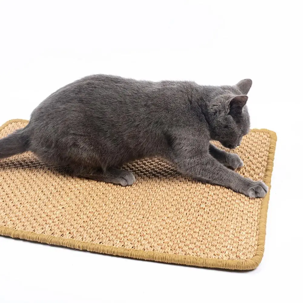 SaiDeng Cat Sisal Cat Scratch Board Food Sleeping Mat Cushion Carpet