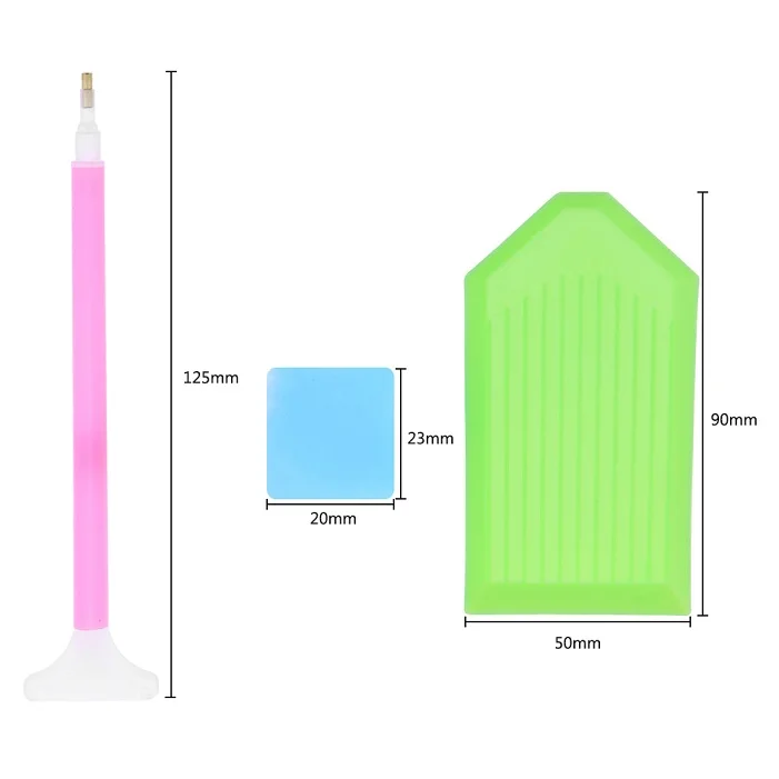 DIY алмазная живопись аксессуары 5D Вышивка крестиком ручка инструменты для вышивки картин со стразами набор мозаичный Клей Набор ручек пинцет - Цвет: 1 Set with 9 Drills