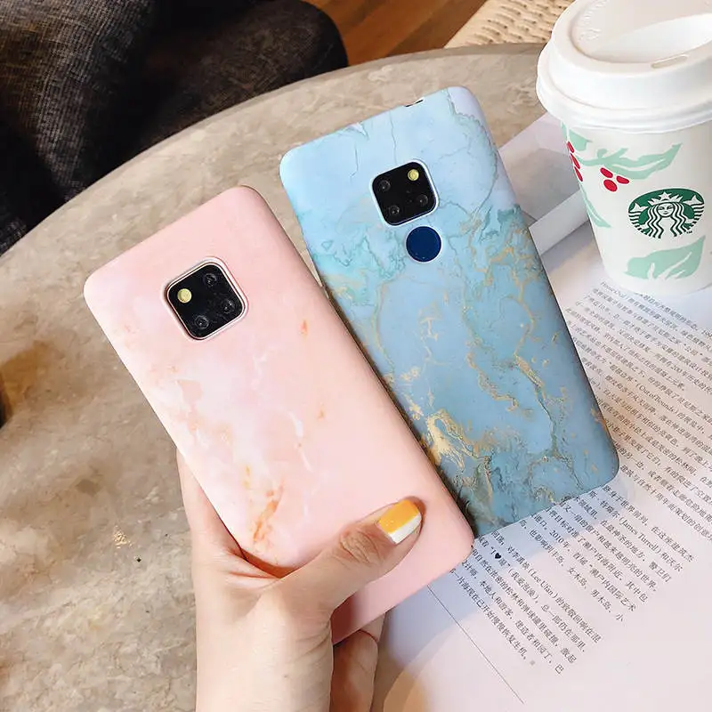 

Simple Marble For Huawei Mate10 10pro 20 20pro p10 p10pro p20 p20pro Matte Hard Shell Phone Case