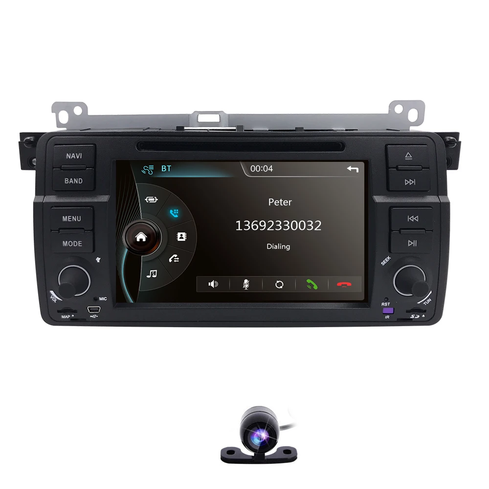 Flash Deal HIZPO In Stock Car DVD radio GPS Player for BMW E46 M3 GPS Bluetooth RDS USB SD Steering wheel Control Free map card Rear camera 1