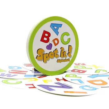 

2020 board games spot letter cards game for kids education learn alphabet home party 30 cards Dobble it