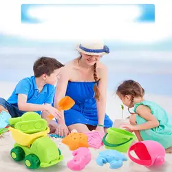 13 шт./компл. летние водонепроницаемые пляжные игры с песком игрушки набор детей Ведёрко для морского побережья лопата грабли комплект