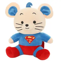 Милый Супермен мышь спальный тканевый кукла для дня рождения девушки