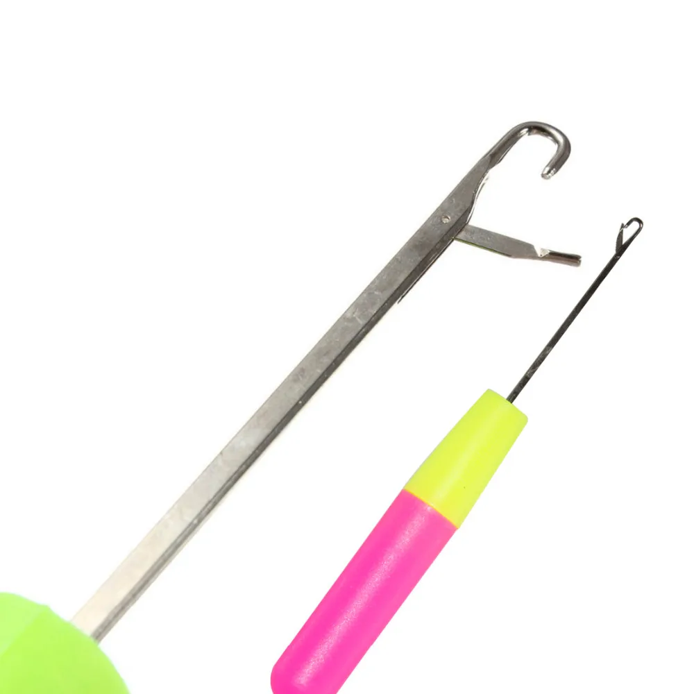 Useful 15.5cm Crochet Hook Interlocking Lock Hair Micro Braid Needle Tool DIY Sweater knitting