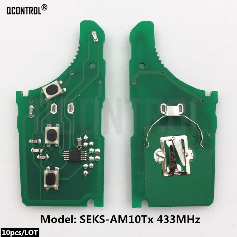 

QCONTROL Автомобильная электронная плата дистанционного ключа для KIA SEKS-AM10Tx CE 0678 433-EU-TP SCK передатчик в сборе