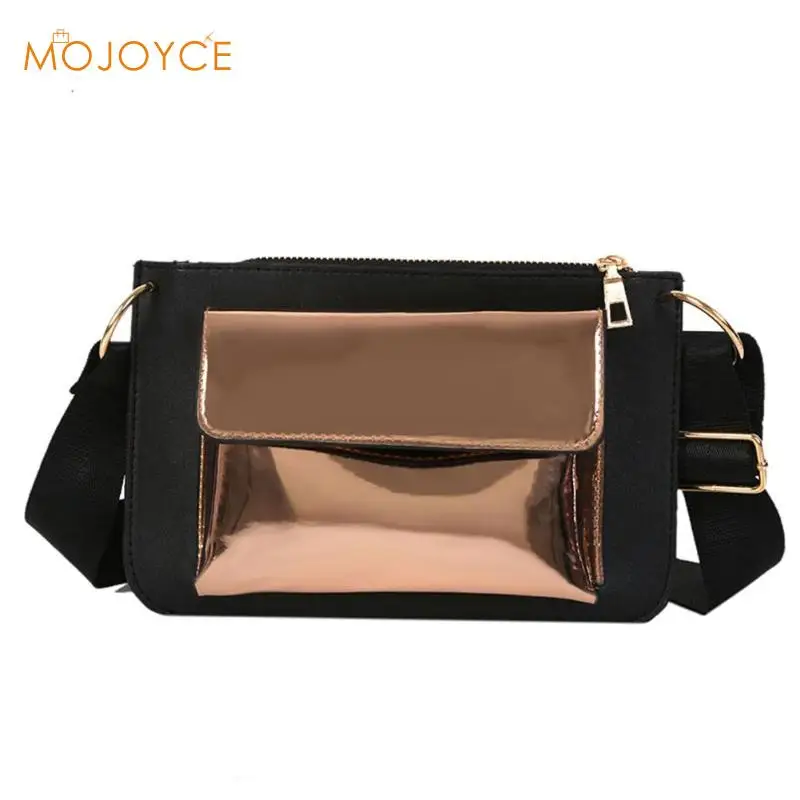 

Women Laser Patent Leather Handbag Fashion Designer Girl Zipper Phone Bag Women Messenger Bags Female Party Shoulder Bag 2019