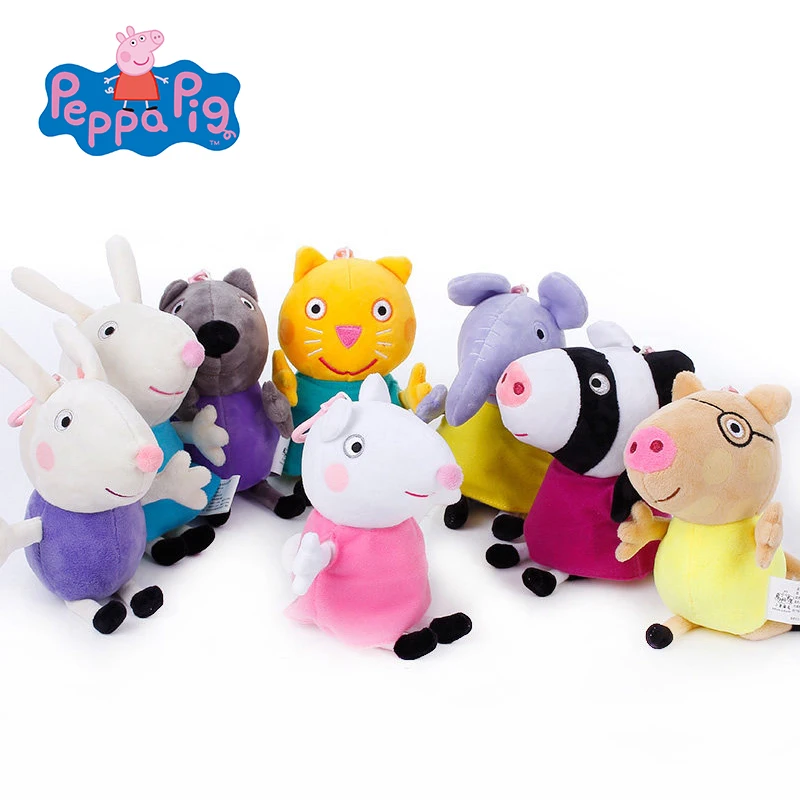 Original Peppa Pig Plush font b Toys b font Peppa George Family Stuffed Doll Peppa Friends