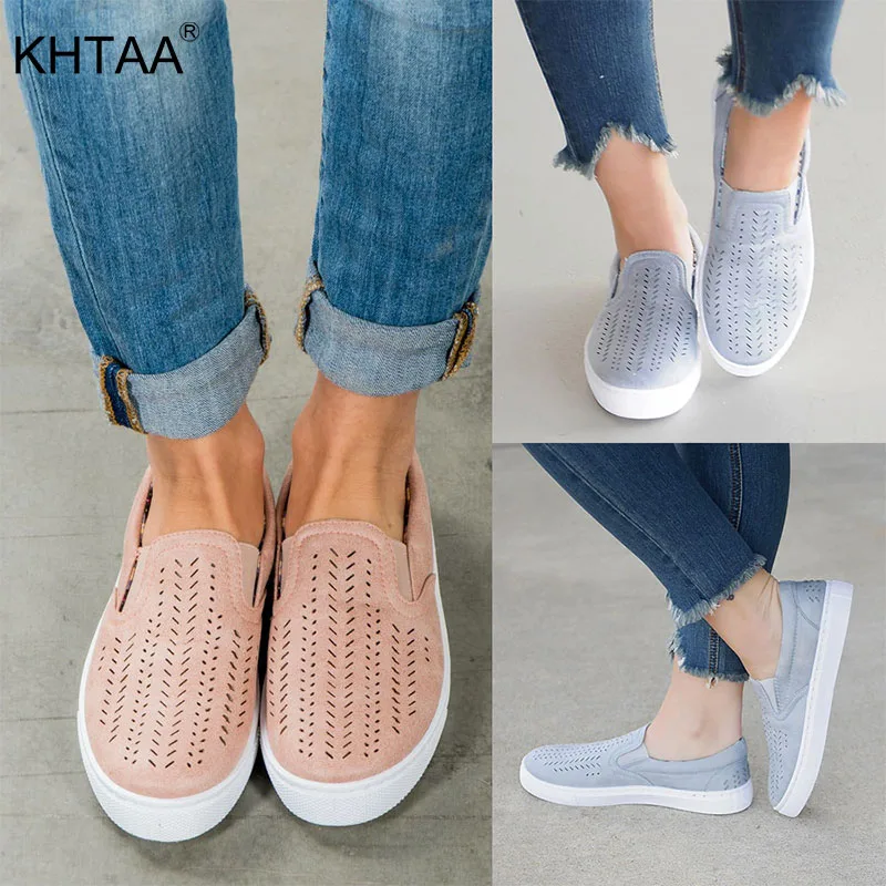 flat sneakers slip on