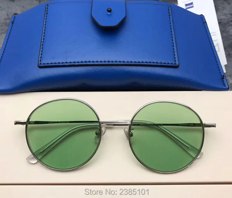 Marke Sonnenbrille silver Frauen black Gentle Gläser Candy Sun Shades Farbe Designer Midnight Luxus Uv400 Runde gold Green orange Korea 2018 Weibliche 5qtTwxU0Y