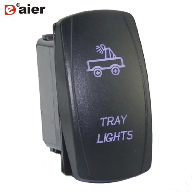 1PC 12V 24V UTV Car Boat Rocker Toggle Switch 20A Waterproof Lighted Switches 5 Pin ON Off For Marine ATV RZR RV Auto Truck DR-A11L25ABL-LJ21