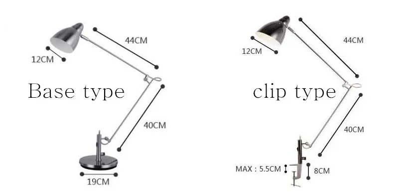 Marmenkina, Современная Высококачественная Настольная лампа с зажимом, Офисная Светодиодная настольная лампа, Гибкая настольная лампа, лампа для чтения, AC110V 220V 230V 240V