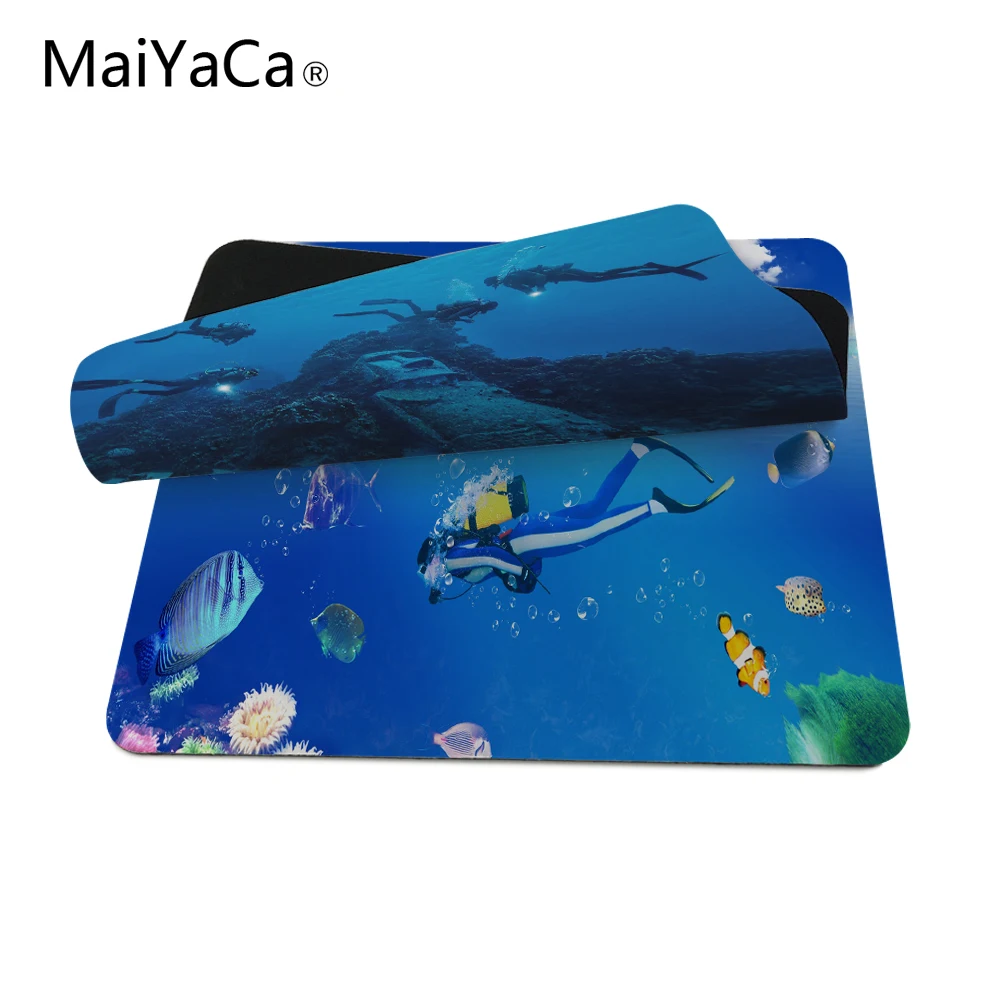 Photoshop Diver Submariner Design Mouse Pad For PC Laptop 22*18cm and 25*29cm Computer anti-skid table mat game pad