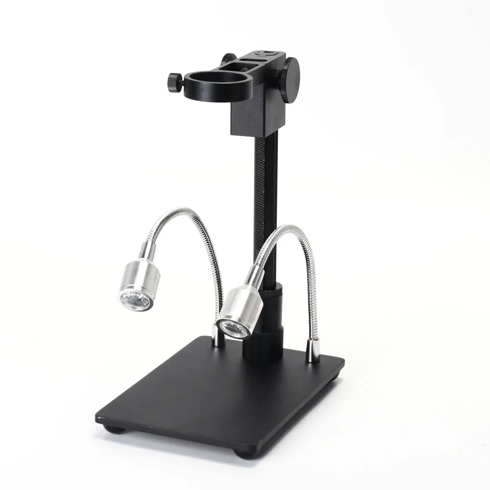 Портативный алюминиевый сплав Arm USB микроскоп камера стенд держатель кронштейн стол с светодиодный светильник для телефона PCB THT ремонт пайки