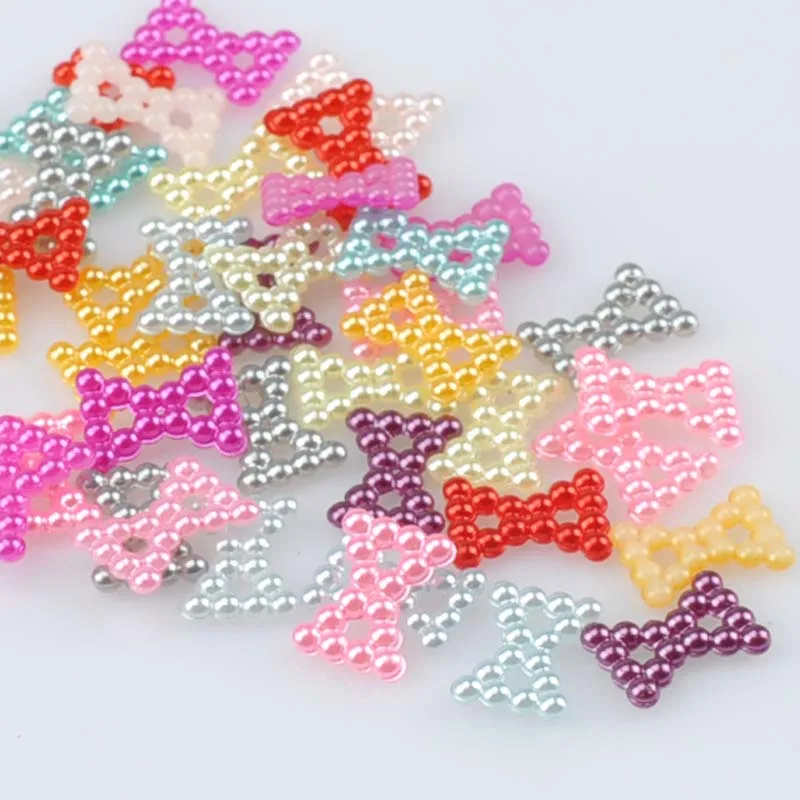 Mix-Color-bowknot-Shape-Imitation-Half-Round-Pearl-Flatback-Beads-for-Scrapbook-DIY-Decoration-400pcs (3)