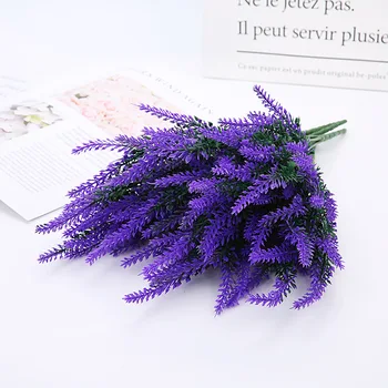 1 Bunch Flower Lavender Fake Flower Arrangement Table Wedding Decoration Artificial Flower DIY Handcraft Gift Romantic