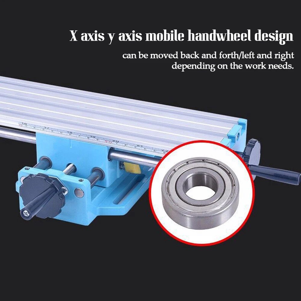 

KKMOON Accuracy Milling Table Workbench Mill Machine Vise Multifunctional Assisted Bench Boring Positioning Cross Adjustment