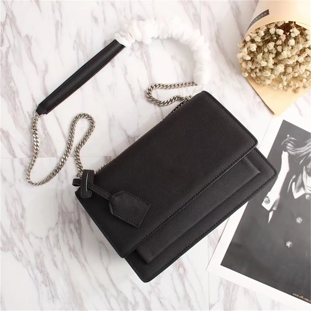

Esbear Top Quality Brands Women's Bag Designer Handbags Fashion Chain Ladies Women Messenger Bag Genuine Leather Crossbody Bags