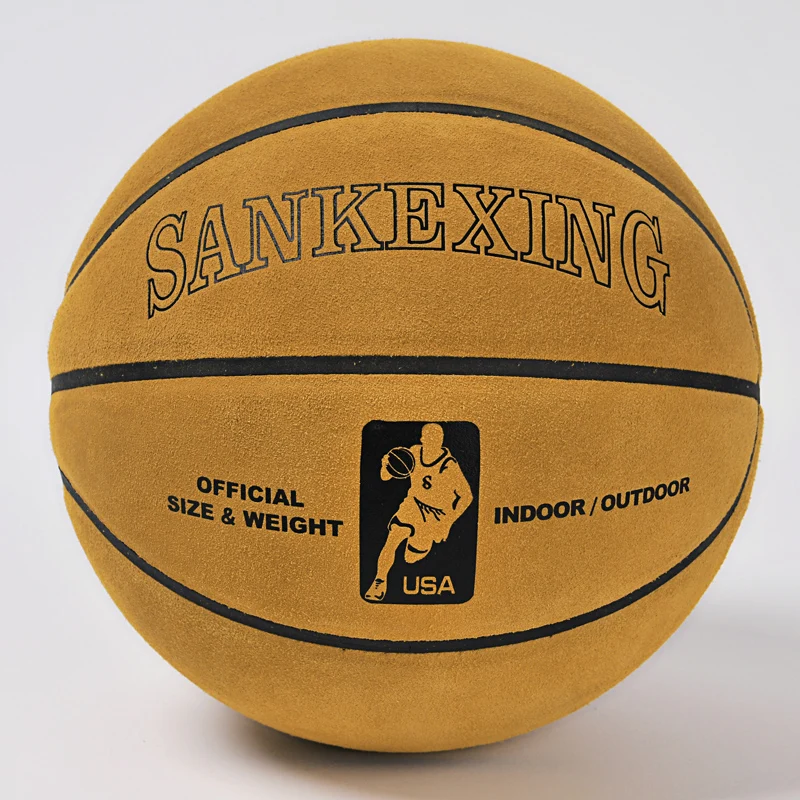 Sankexing genuine cowhide leather basketball 7 first layer of cowhide