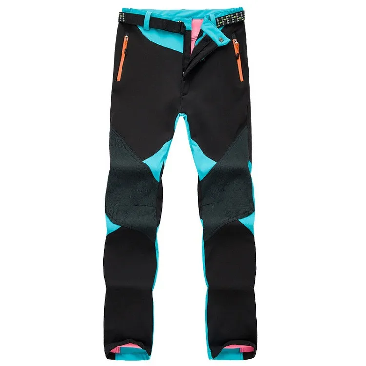 Женские Зимние флисовые софтшелл термо штаны для спорта на открытом воздухе брендовая одежда для пеших прогулок, походов, лыж, кемпинга женские брюки VA095