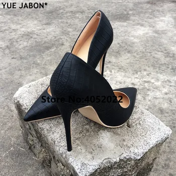 

YUE JABON Shoes Women High Heels Pumps Red High Heels 12CM Women Shoes Party Wedding Shoes Pumps Black Color Shoes Plus Size 43