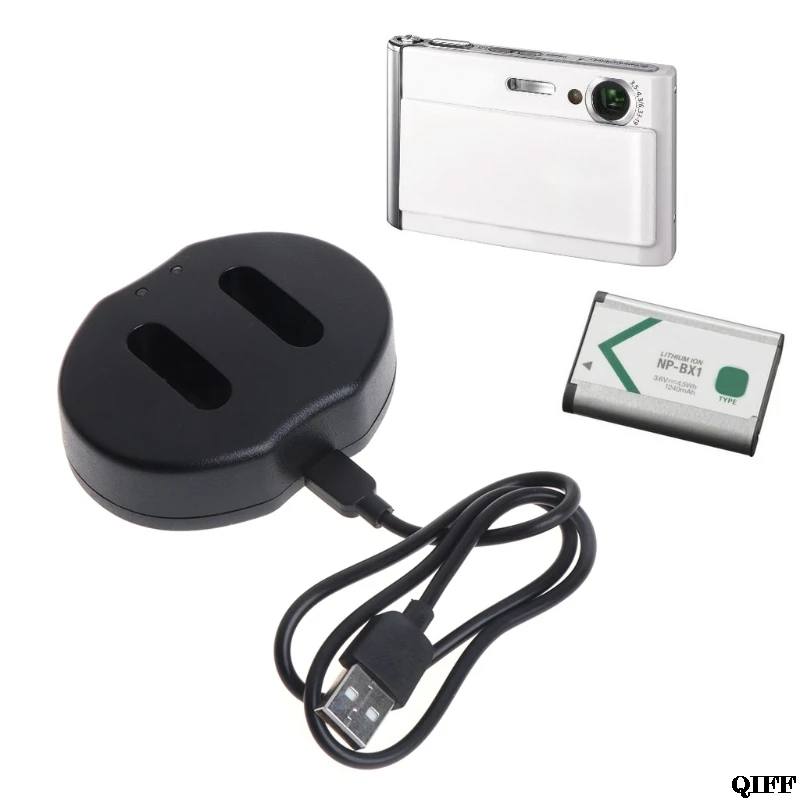 

Drop Ship&Wholesale NP-BX1 Dual USB Battery Charger For Sony RX100 II III HDR-AS100V AS15/10 Camera APR28