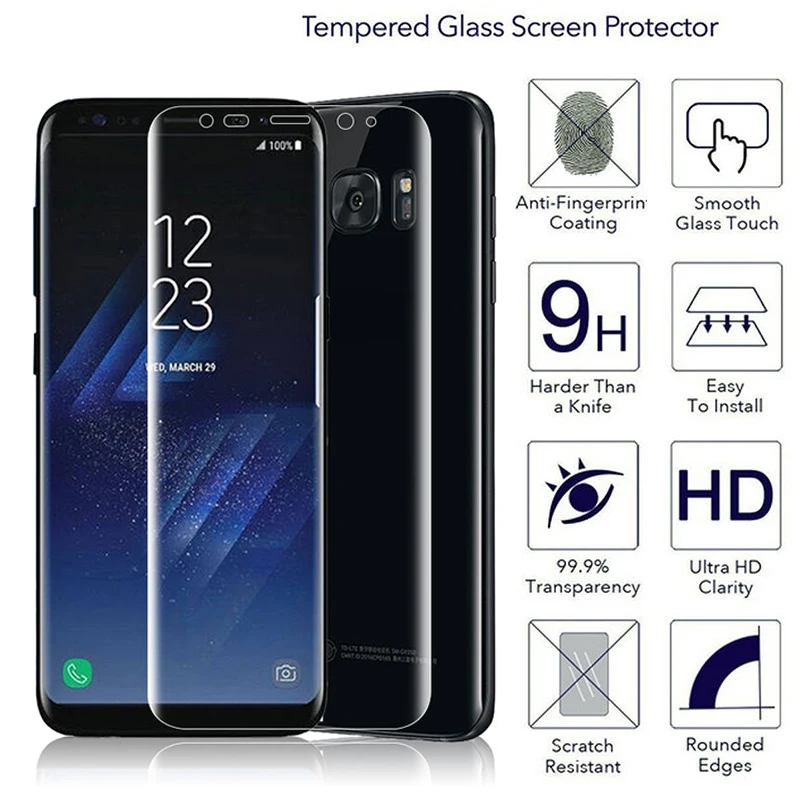 стекло на самсунг s8 Защитная пленка для samsung Galaxy S8 Экран протектор Мягкий полная