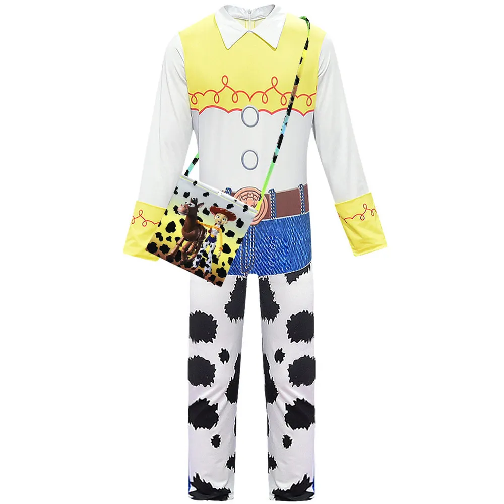 Toy Story 4 Cowgirl Jessie Outfit Cosplay Costume Halloween Carnival Costumes For kid girls Full Sets