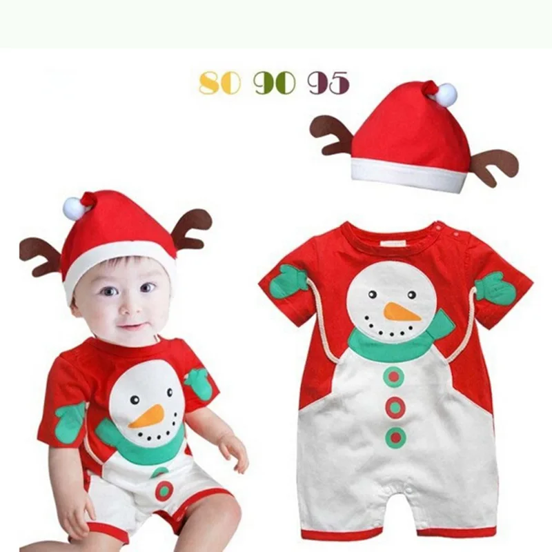 Рождественские детские комбинезоны; костюмы для мальчиков с Санта Клаусом; одежда для малышей; одежда для маленьких девочек; новогодний комбинезон для новорожденных; комбинезоны