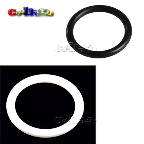 

100pcs Black & White 13mm Inner Dia. Plastic O Ring Apparel Garments Shoes Backpack Outdoor Bag Parts Accessory