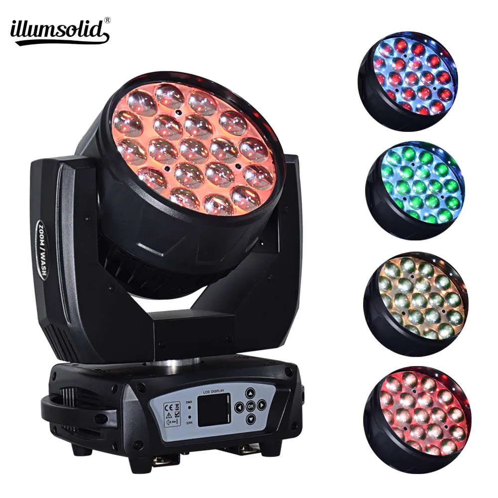 

19x15w wash zoom high class moving head light Professional DJ Bar Party Show 16/24 channels