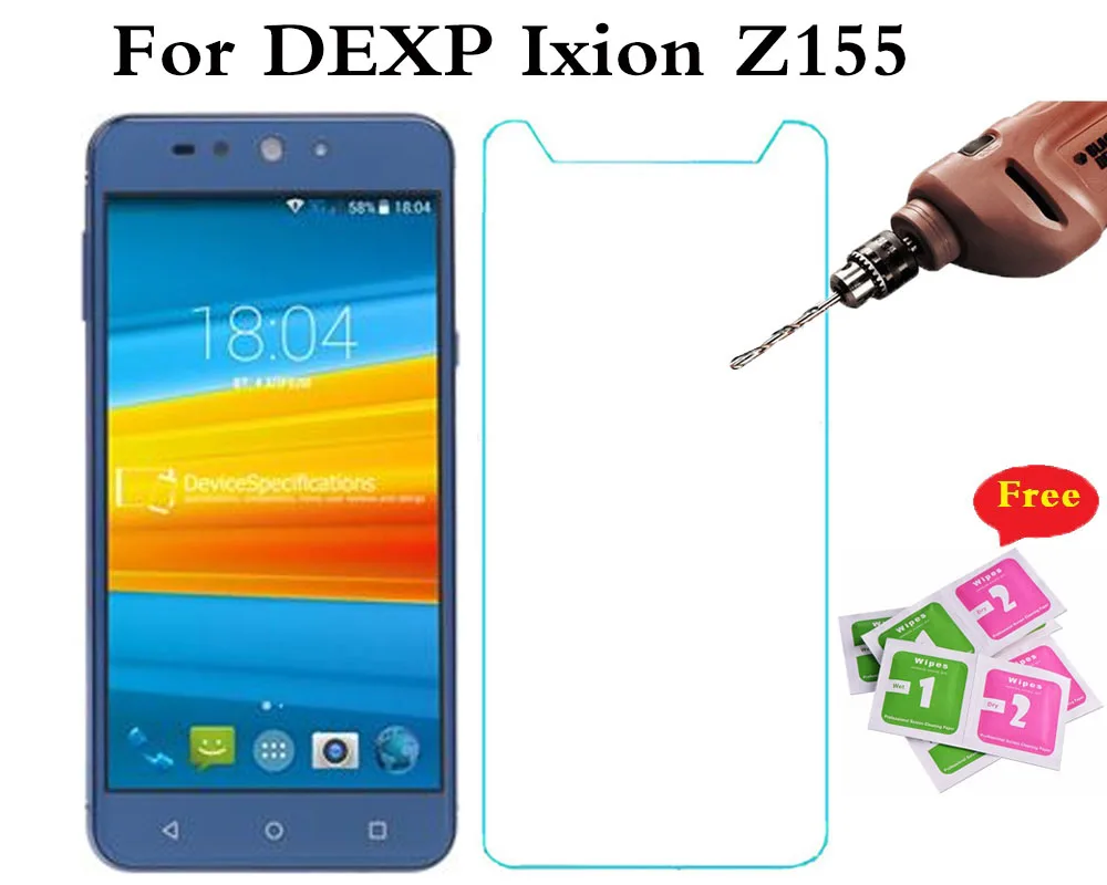 Закаленное Стекло для DEXP Z155 Взрывозащищенная защитная пленка на переднюю панель