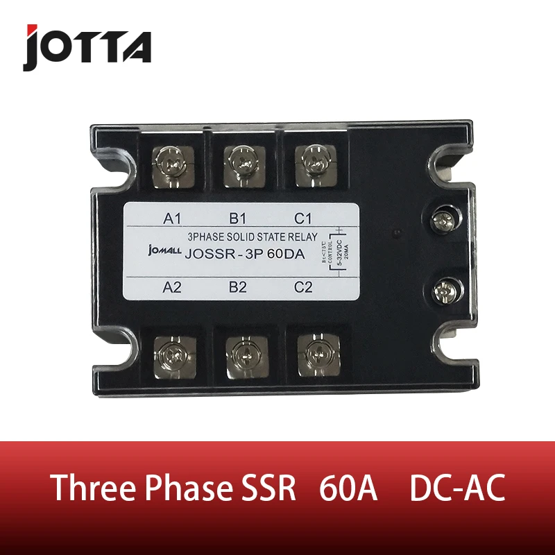 

60A DC control AC SSR three phase Solid state relay