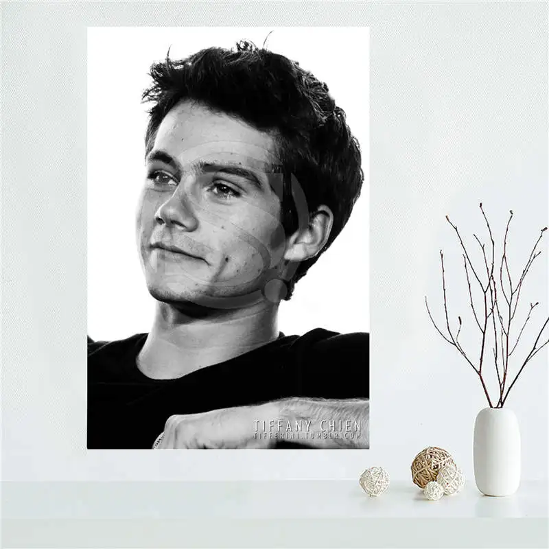

YJW523-L4 Custom Teen Wolf Promotional dylan obrien Canvas Painting Wall Silk Poster cloth print DIY Fabric Poster FF-4