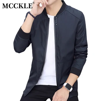 

Thin Zipper Bomber Autum Jacket Men Long Sleeve Slim Baseball Jackets Coats For Mens Solid Black 2019 Spring Male Outerwear 4XL