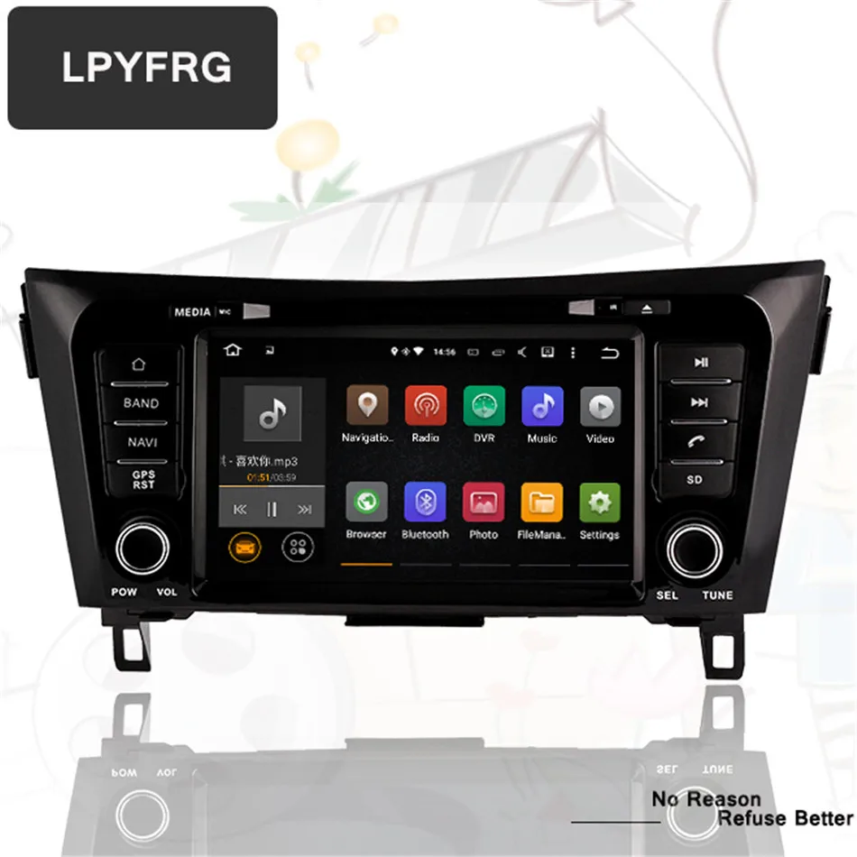 

Android 9.0 4G RAM 64G ROM 8 Core Car DVD GPS Player for Nissan Qashqai/X-Trail 2013-2015 2017 2018 2019 Canbus Optional DVD