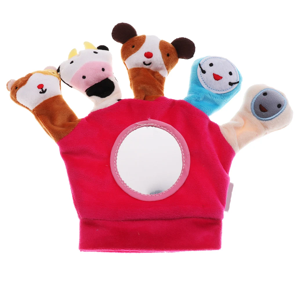 Animal Doll Kids Glove Hand Puppet Soft Gloves Plush Toys Finger Toys Kids Baby Pretend Play Education Toys