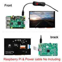 Nowy 5 cal 7 cal wyświetlacz TFT LCD pojemnościowy ekran dotykowy DSI złącze 800x480 dla Raspberry Pi 4 Pi 3 B + 5