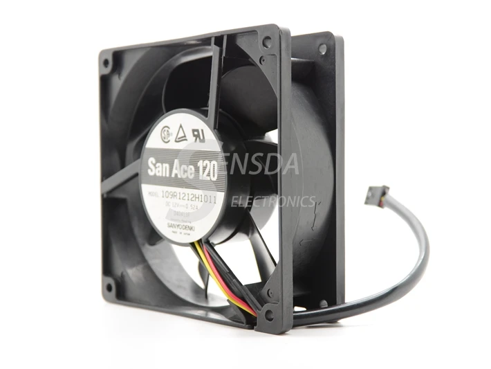 Для Sanyo 109R1212H1011 DC 12V 0.52A Вентилятор охлаждения сервера 120X120X38mm квадратный